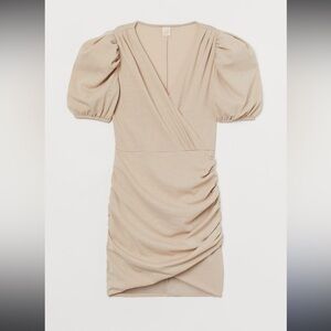 NWT BRAND NEW H&M Nude Draped Short Body Con H&M dress | Medium